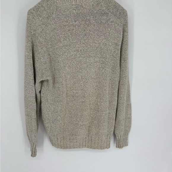 Woolrich Womens long sleeve beige crew neck‎ knit sweater sz Medium. - Picture 6 of 9